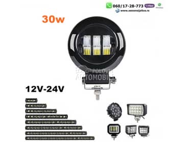 UNIVERZALNI LED FAR ZA MOTORE 30W LED MOTO FAR 11CM  