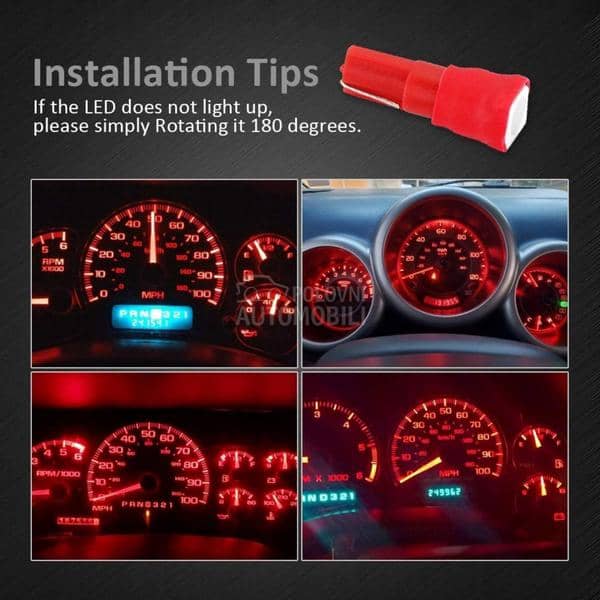 LED SIJALICE T5 CRVENE