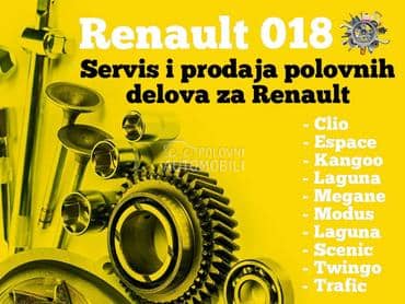 Delovi za Renault RX, Clio, Espace ... od 1990. do 2016. god.
