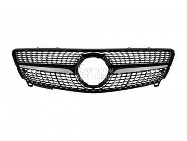 W176 Maska Diamond hrom-crna za Mercedes Benz A 140, A 150, A 160 ... od 2016. do 2018. god.