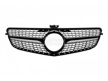 Maska Diamond hrom-crna W204 za Mercedes Benz C 180, C 200, C 220 ... od 2007. do 2014. god.