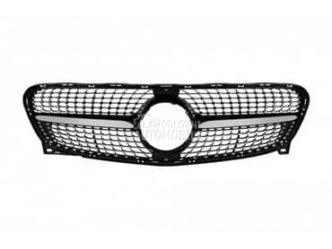 Maska Diamond hrom-crna X156 za Mercedes Benz GLA 180, GLA 200, GLA 220 ... od 2014. do 2017. god.