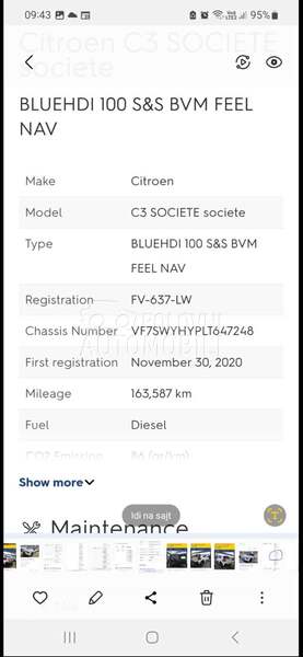Citroen C3 bumper restaling