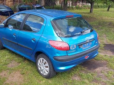Vrata zadnja tirkizno plava za Peugeot 206