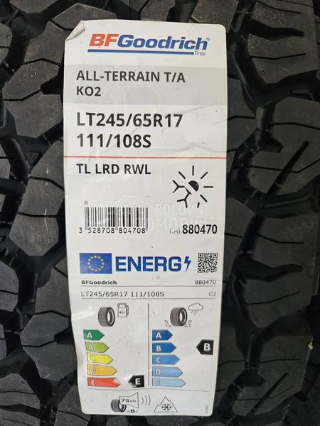 BFGoodrich 245/65 R17 Letnja