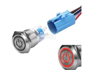 LED TASTER 16mm. - CRVENI  