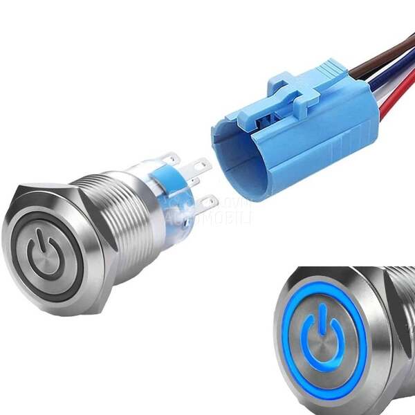 LED TASTER 16mm. - PLAVI