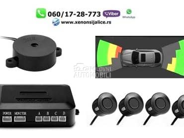 Parking senzori android set crni video prikaz na multimediji  