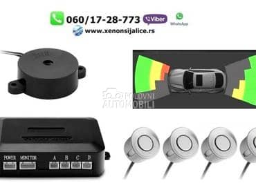 Parking senzori android set sivi video prikaz na multimediji  