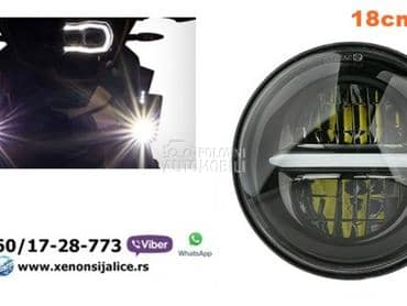 LED FAR ZA MOTORE UNIVERZALNI LED MOTO FAR 18CM 50W  