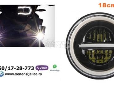 LED FAR ZA MOTORE UNIVERZALNI LED MOTO FAR 18CM 50W  
