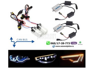 Xenon komplet set kan bus h7 8000k ksenon  
