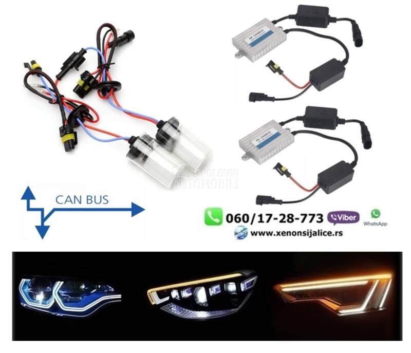 Xenon komplet set kan bus ksenon