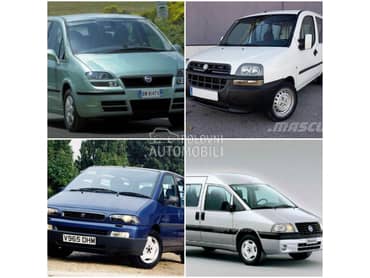 Vrata,brave,stakla,sedišta za Fiat Doblo, Scudo, Ulysse od 1995. do 2014. god.