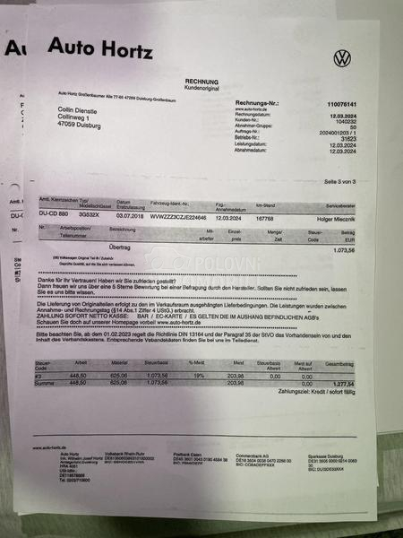 Volkswagen Passat B8 1,6 tdi iz nem acke