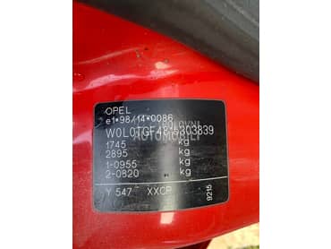 limarija za Opel Astra G od 1998. do 2004. god.