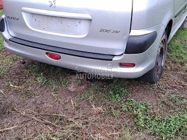 zadnji branik karavan sivi za Peugeot 206
