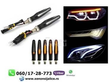 Led migavci za motore univerzalni set 9cm x 2cm  