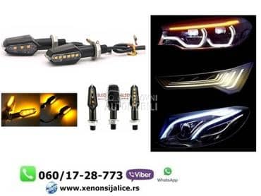 Led migavci za motore univerzalni set 6cm x 2cm  