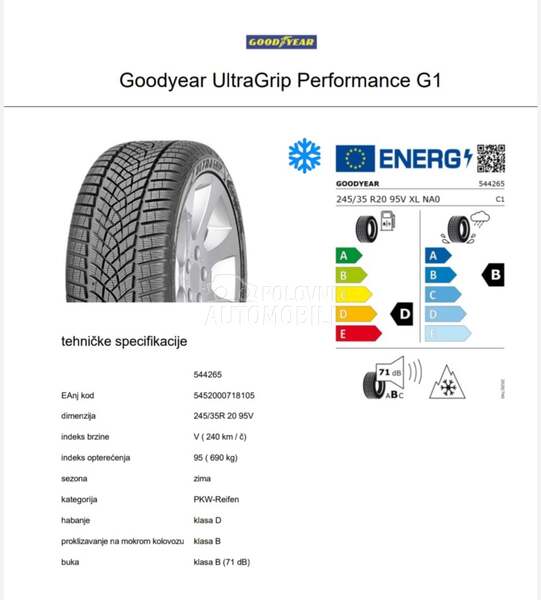 Goodyear 305/30 R21 Zimska