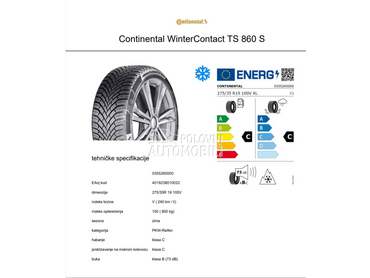 Continental 275/35 R19 Zimska