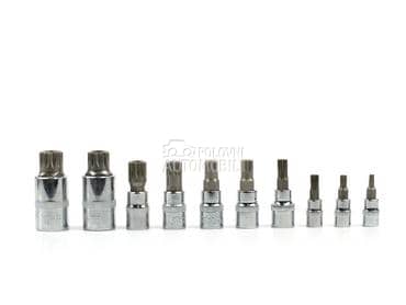 Set nasadnih nastavaka SPLINE M4-M18 10 kom