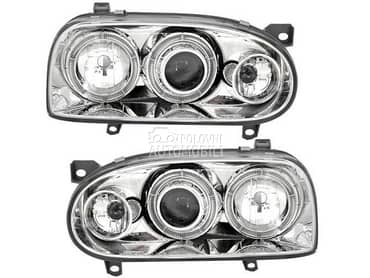 Kristalni farovi Angel Eyes  G za Volkswagen Golf 3