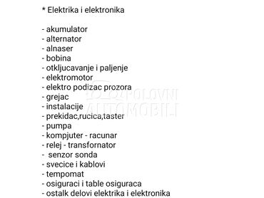 ELEKTRIKA ELEKTRONIKA za Citroen Xsara Picasso