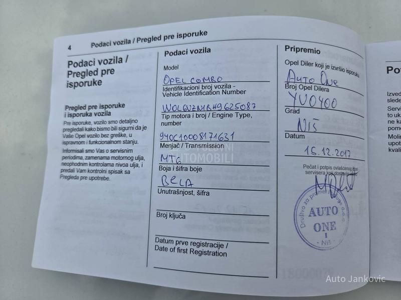 Opel Combo MAXI    N 1    5  MESTA