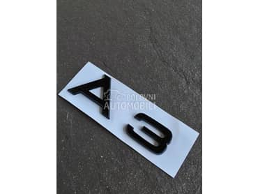 A3 oznaka gepeka crna NOVO za Audi A3
