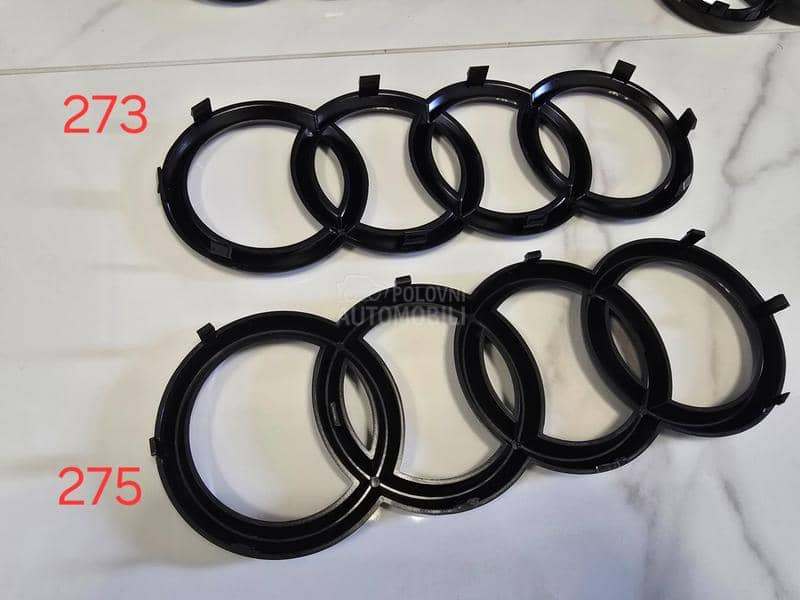 Sjaj crni prednji znak NOVO