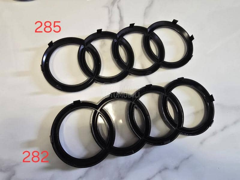 Sjaj crni prednji znak NOVO