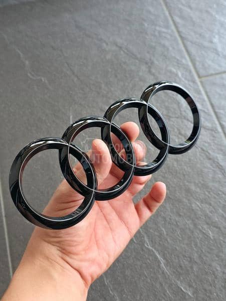 Sjaj crni zadnji znak NOVO