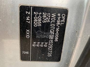 vrata krila haube branici za Opel Astra G od 1998. do 2004. god.