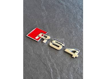 RS4 siva oznaka gepeka NOVO za Audi A4, RS4, A4 Allroad