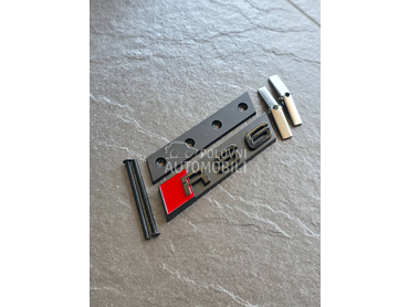 RS6 crna oznaka maske NOVO za Audi A6, A6 Allroad, RS6