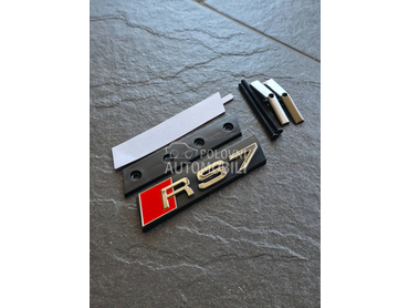 RS7 siva oznaka maske NOVO za Audi Ostalo