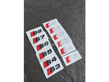 S3,S4,S5,S6, S7, S8 nalepnice za Audi A3, A4, A5 ...