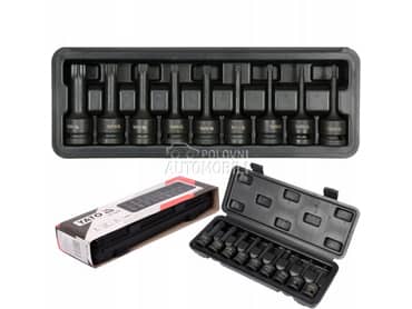 Set SPLINE udarni ključevi M4-M16 9 kom