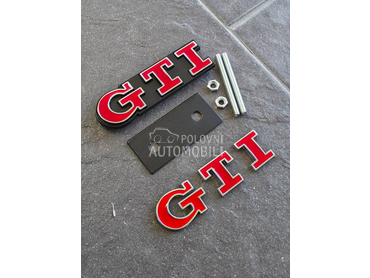 GTI oznaka crveno hrom NOVO za Volkswagen Ostalo
