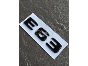 E63 crna oznaka gepeka NOVO za Mercedes Benz E 200, E 220, E 230 ...
