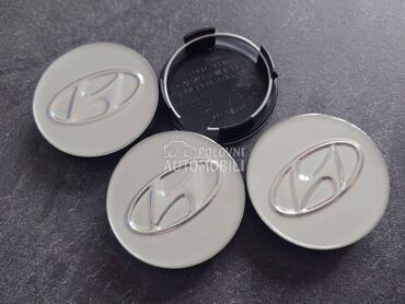 NOVO cepovi za felne 60mm sivi za Hyundai Coupe, Accent, Atos ...