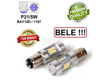 LED SIJALICE P21/5W - BAY15D BELE  