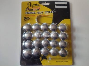 Ukrasne kapice šrafova 17mm hrom  