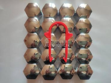 Ukrasne kapice šrafova 19mm hrom  