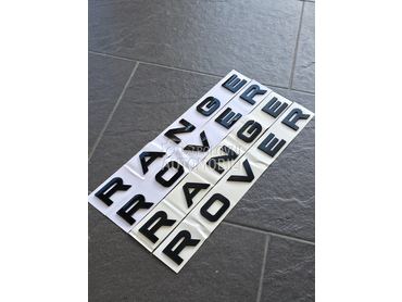 Range crna slova NOVO za Land Rover Discovery, Freelander, Range Rover ...