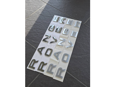 Range siva slova NOVO za Land Rover Defender, Discovery, Freelander ...