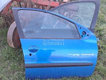 prednja desna vrata plava za Peugeot 206