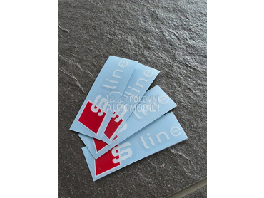 S line nalepnice celjusti NOVO za Audi Ostalo