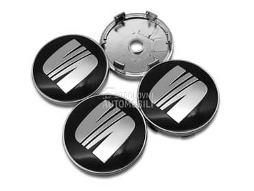 Crni cepovi felni 60 mm NOVO za Seat Ostalo